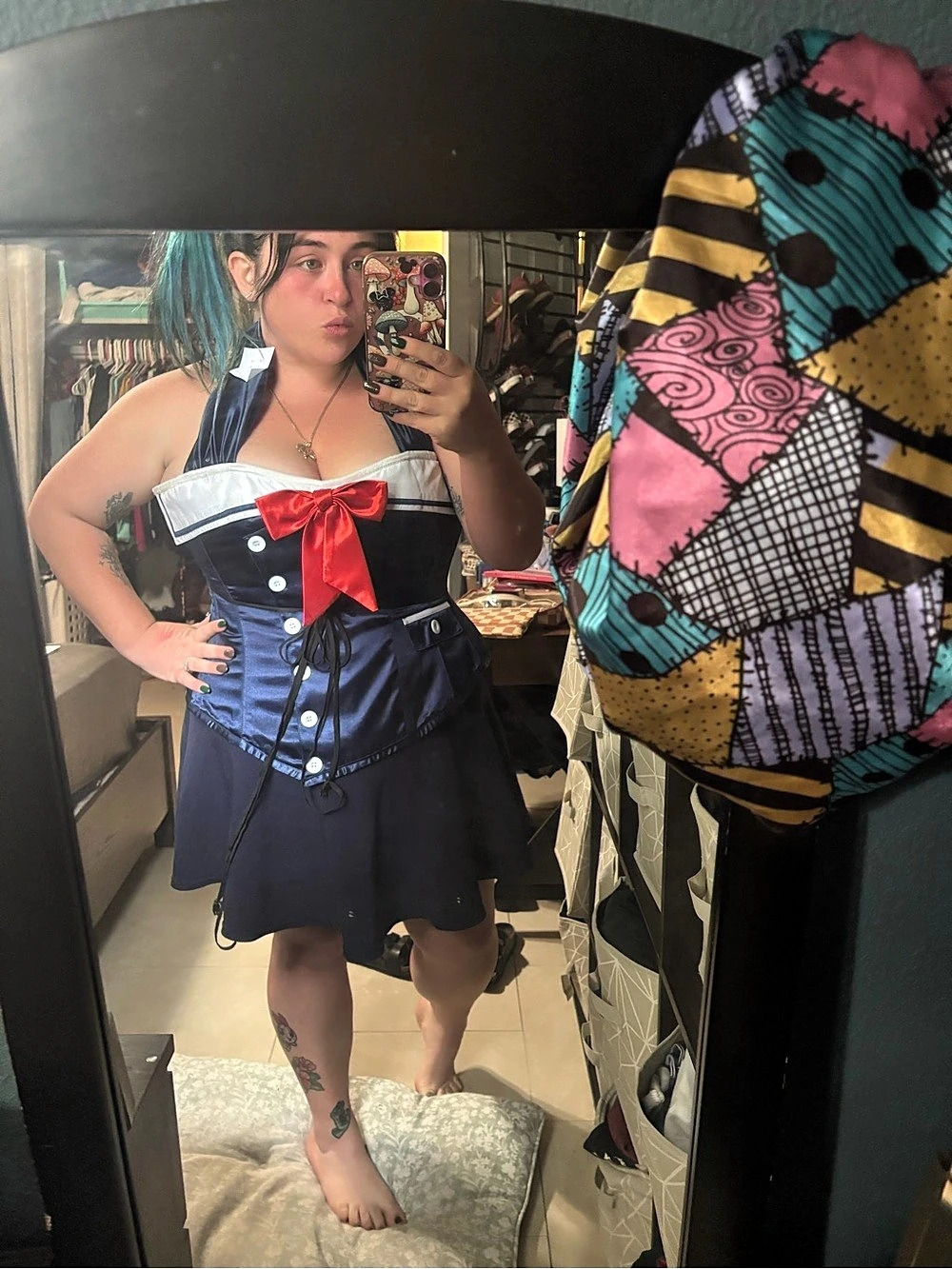 Vintage goth sailor corset